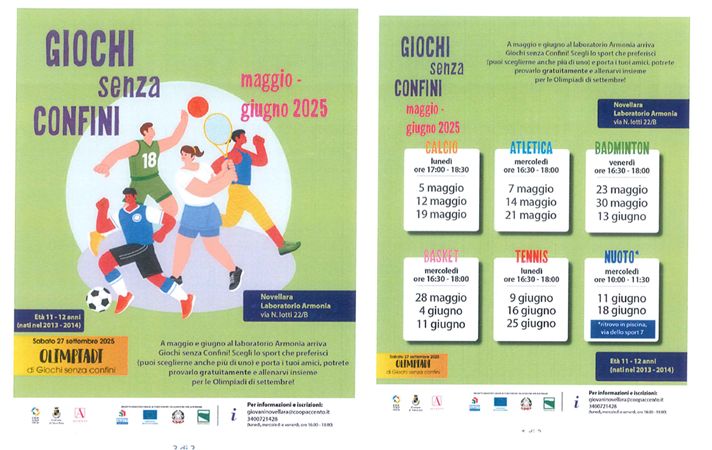 GIOCHI SENZA CONFINI 2025 RIDOTTA
