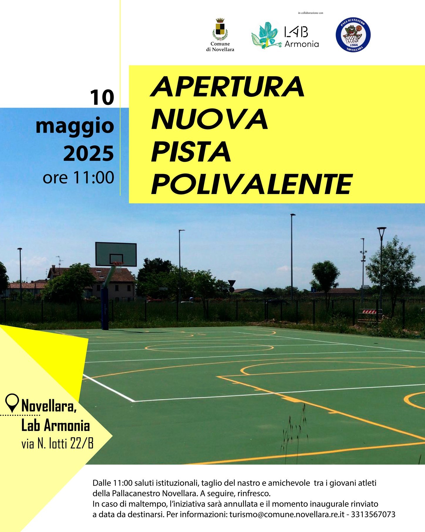LABORATORIO ARMONIA APERTURA NUOVA PISTA POLIVALENTE