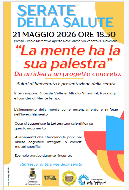SERATA DELLA SALUTE GIO 21 MAGGIO 2026